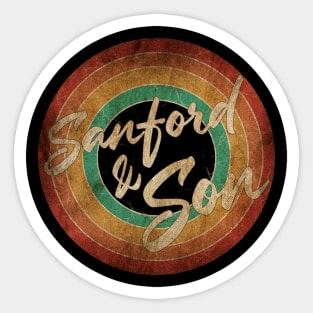 Sanford And Son Vintage Circle Art Sticker